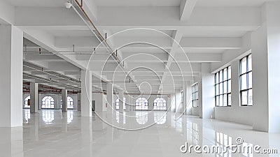 Modern commercial building office interior under construction Stock Photo